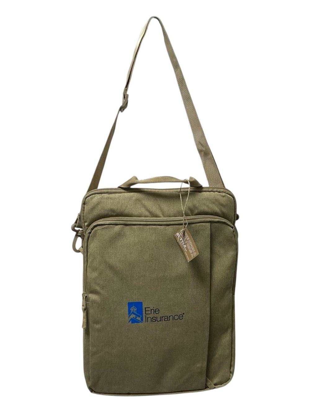 Olive Green Erie Insurance Crossbody Computer/Messenger Bag